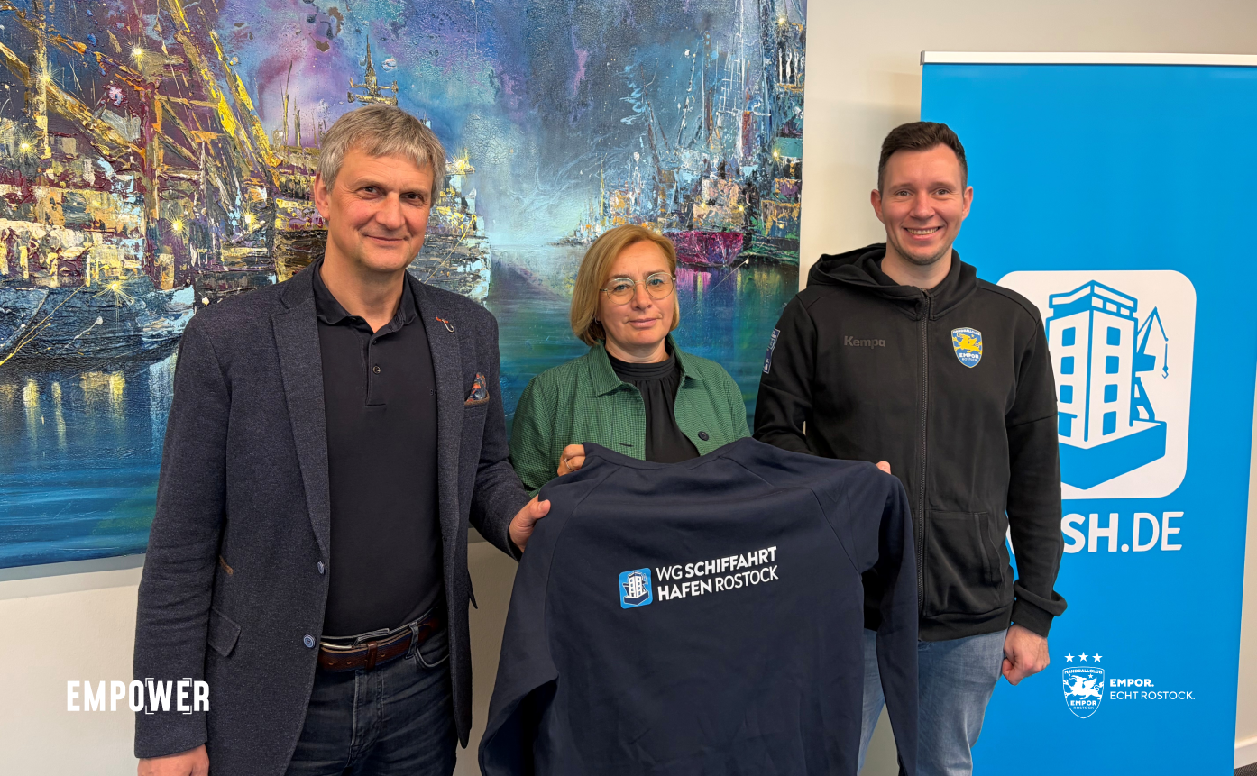 HC Empor und die WG Schiffahrt Hafen Rostock eG verlängern erfolgreiche Partnerschaft 