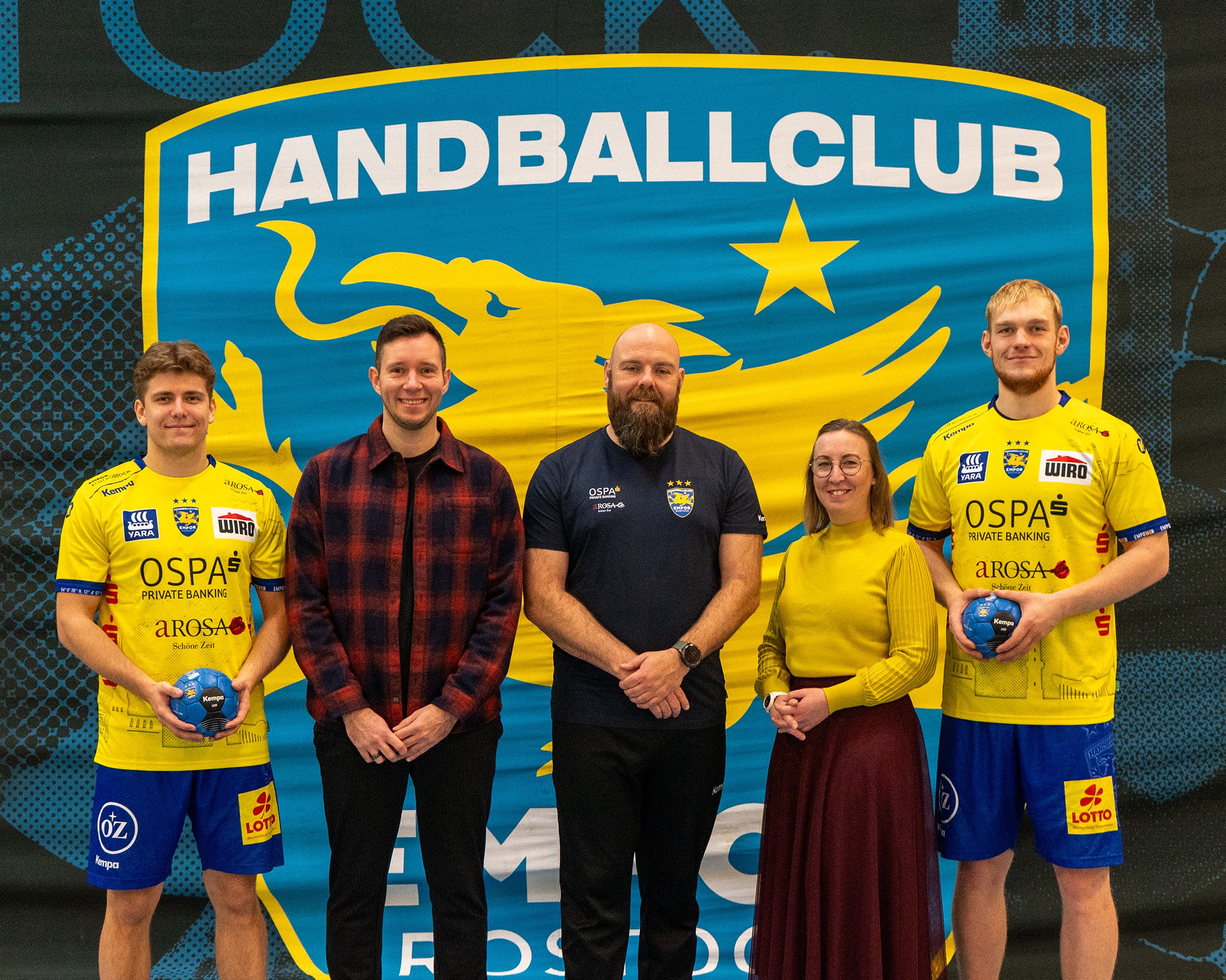 HC Empor Rostock und LOTTO Mecklenburg-Vorpommern setzen langjährige Partnerschaft fort