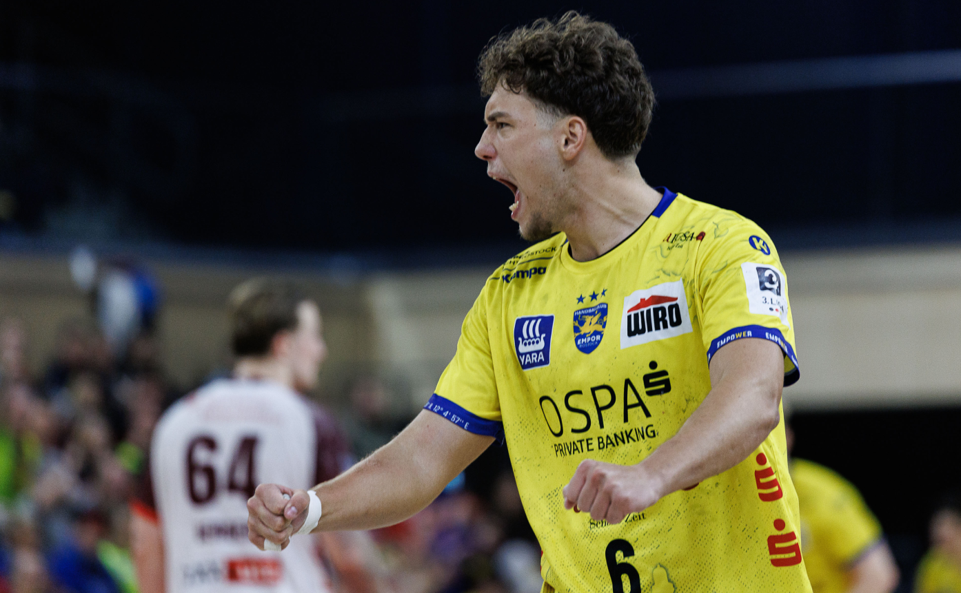 Sieg in letzter Sekunde: Empor bezwingt den DHK Flensborg mit 38:37